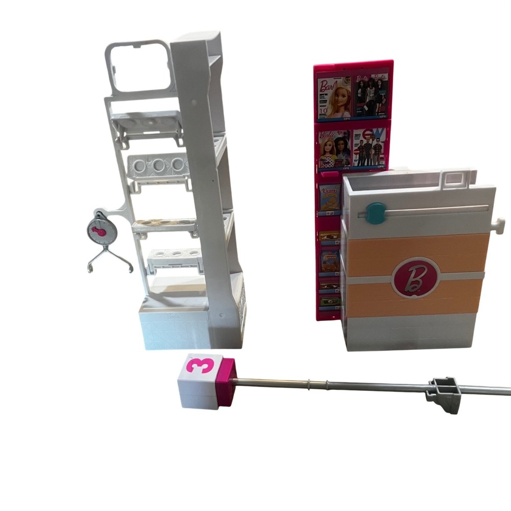 Barbie Supermarket Grocery Store Replacement Pieces Checkout Counter Shelf Scale